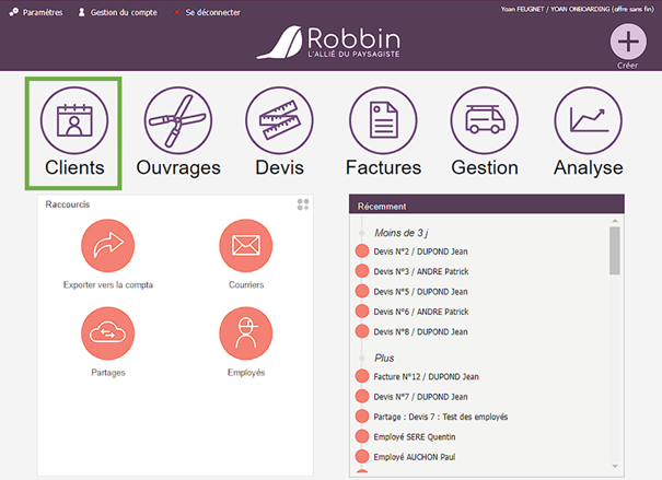 ROBBIN_creer_client